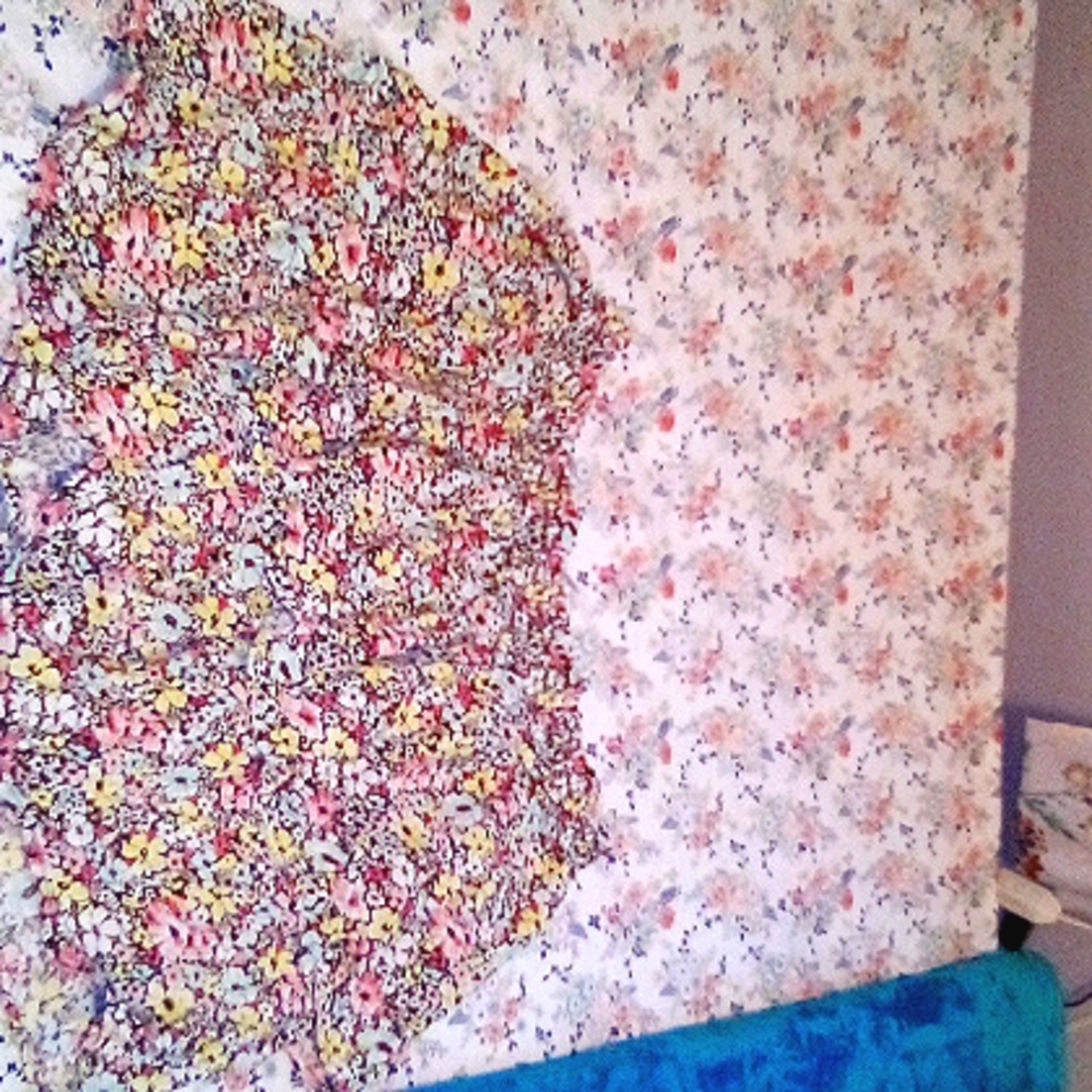 Floral mini skirt